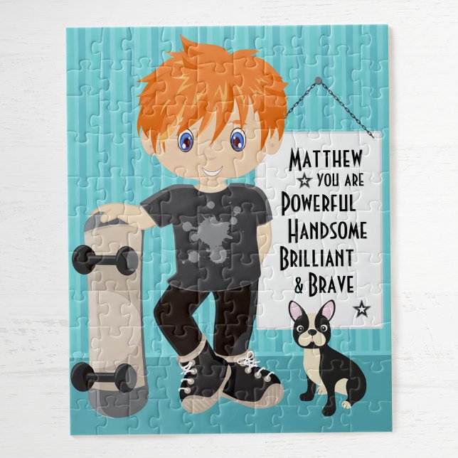 Red Hair Powerful and Brave Boy Jigsaw Puzzle (Creator Uploaded)