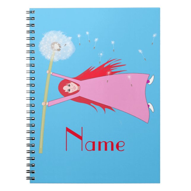 Red-haired Dandelion Girl Thunder_Cove Notebook (Front)