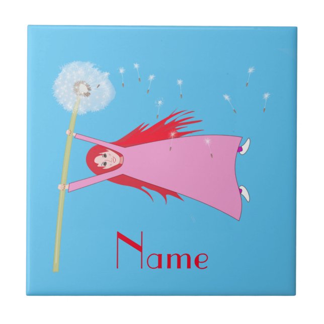 Red-haired Dandelion Girl Thunder_Cove Tile (Front)