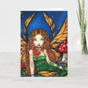 "Red Haired Fairy Queen" Greeting Card