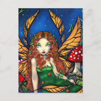"Red Haired Fairy Queen" Postcard