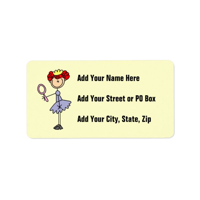 Red Haired Princess Label (Front)