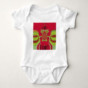 Red Hakuna Matata pattern Baby Bodysuit