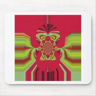 Red Hakuna Matata pattern Mouse Pad
