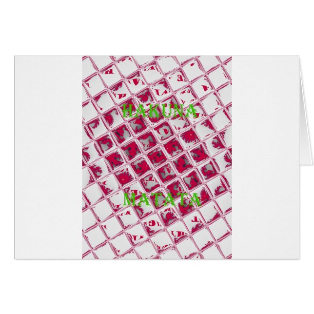 Red Hakuna Matata Style (Front Horizontal)