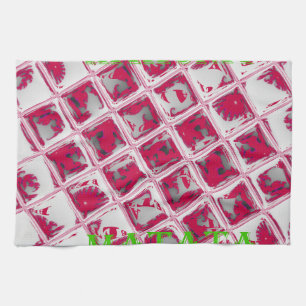 Red Hakuna Matata Style Kitchen Towel