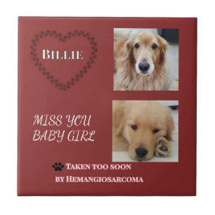 Red Halo Pet Remembrance Tile