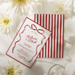 Red Hand Drawn Bow Ribbon Sketch Wedding Invitation<br><div class="desc">Featuring delicate hand-drawn bows and ribbons, this Hand Drawn Bow Ribbon Sketch Wedding Invitation offers a truly charming aesthetic that is sure to captivate your guests. Its whimsical design and vintage-inspired elements add a touch of nostalgia and elegance to your special day, setting the perfect tone for a romantic celebration....</div>