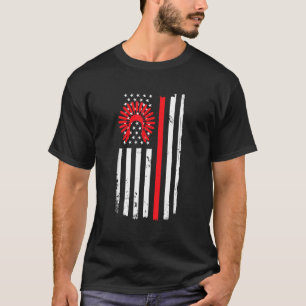 Red Hand Indian Blood Indigenous Design T-Shirt