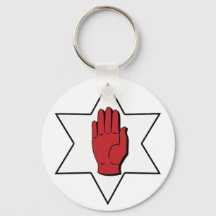 Red Hand Of Ulster Keychain