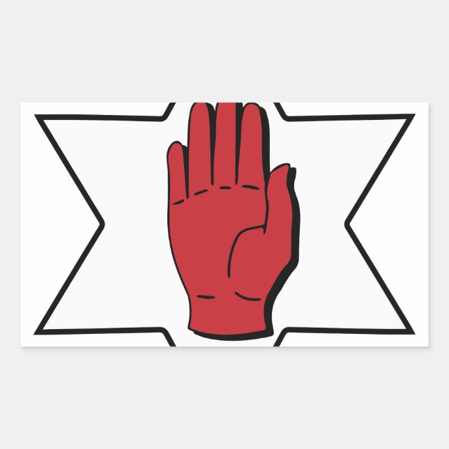Red Hand of Ulster Sticker (Front)