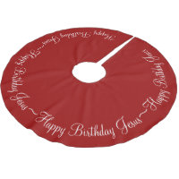 Red Happy Birthday Jesus