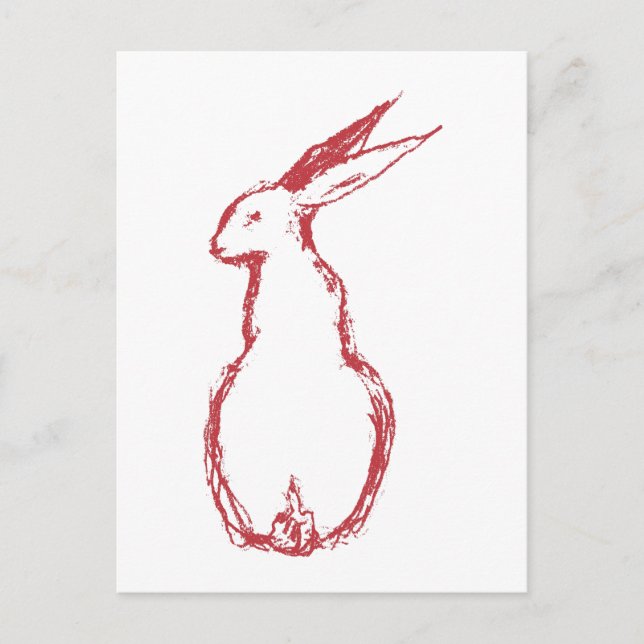 Red Hare Postcard (Front)