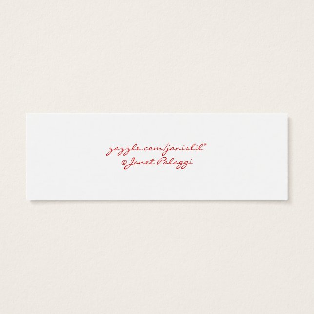 Red Hat Book Mark (Back)
