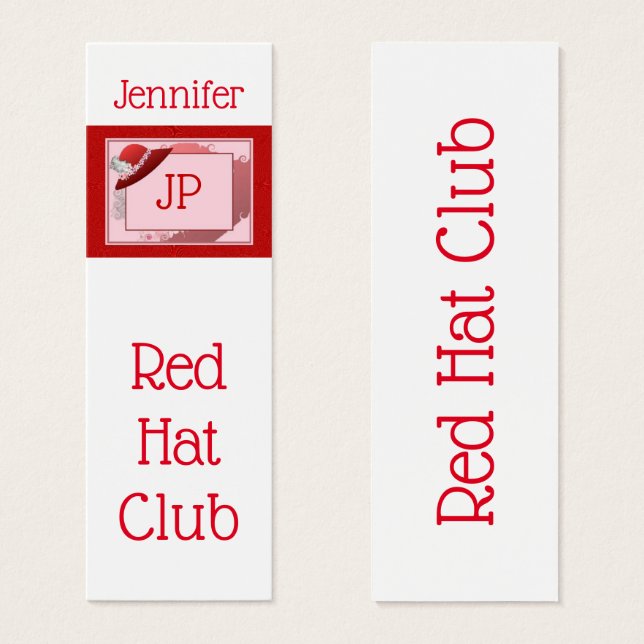 Red Hat Bookmark Business Card (Front & Back)