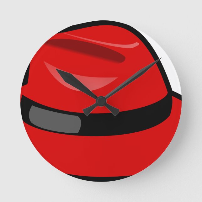 Red Hat Fedora Round Clock (Front)