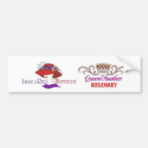 red hat queen bumper sticker - Customized
