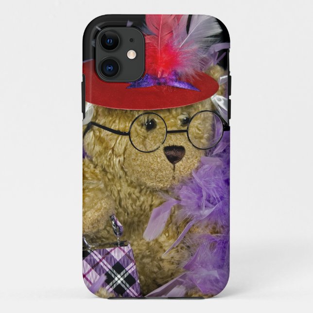 Red Hat Teddy Bear Case-Mate iPhone Case (Back)