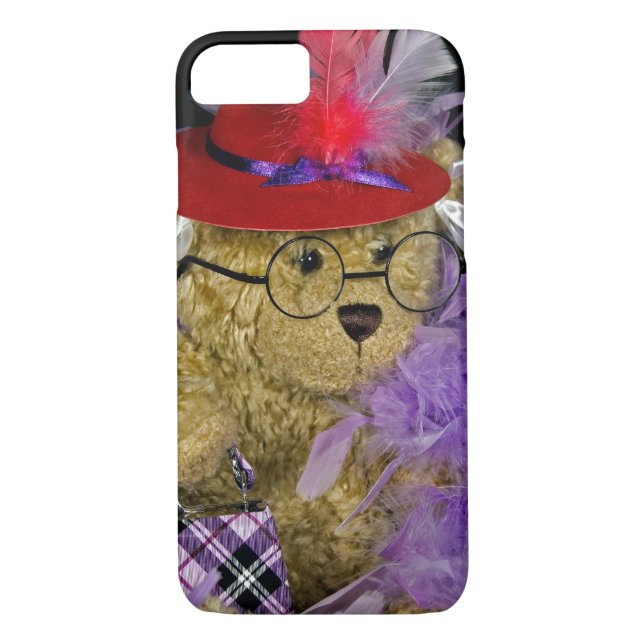 Red Hat Teddy Bear Case-Mate iPhone Case (Back)