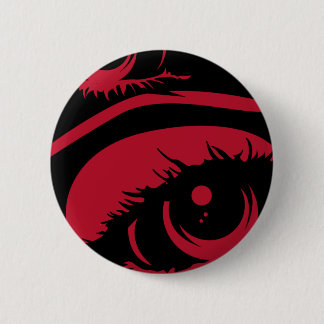 Red Haunting Eyes Button