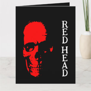 Red Head Greeting Card
