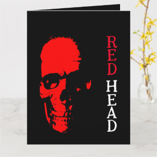 Red Head Greeting Card
