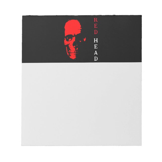 Red Head Notepad (Front)