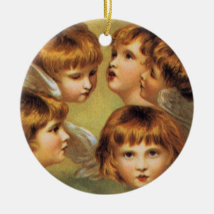 Red-Headed Angels Ceramic Ornament