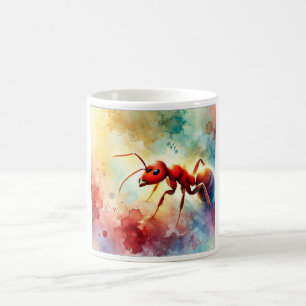 Red Headed Ant 310724AREF104 - Watercolor Coffee Mug