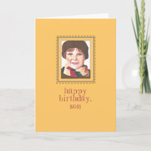 Red-headed Boy to Son Birthday Card