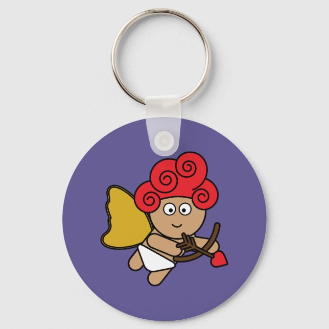 Red-headed Cupid Keychain (Front)