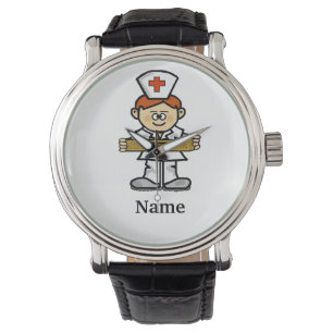 Red Headed Male Nurse Watch Customize It!