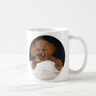 Red Headed Toy Poodle Mug - With Teddy Bear