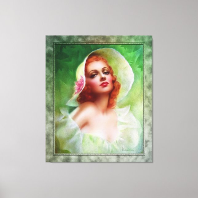 Red Headed Woman by Pearl Frush Brudon Canvas Print (Front)