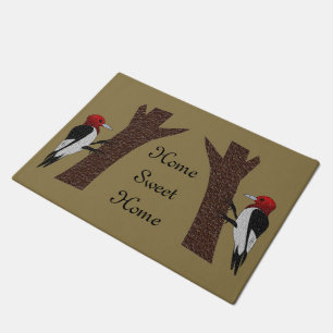 Red Headed Woodpecker Doormat