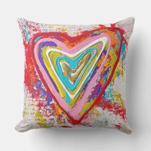 Red Heart 20 x 20 Outdoor Throw Pillow