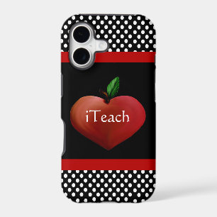 Red Heart Apple Teacher's iPhone 5 Case