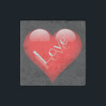 Red Heart Attractive Parisian Love Wedding Stone Magnets<br><div class="desc">You can easily change the fonts and colours. You can also add your logo and the background image as you like.</div>