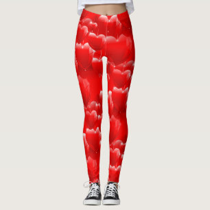 red heart balloons leggings