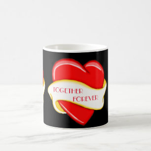 Red Heart Banner Personalized Mug