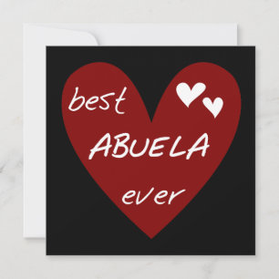 Red Heart Best Abuela Ever T-shirts and Gifts