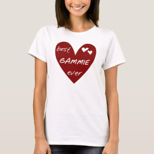 Red Heart Best Gammie Ever Tshirts and Gifts
