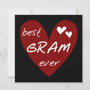 Red Heart Best Gram Ever Tshirts and Gifts
