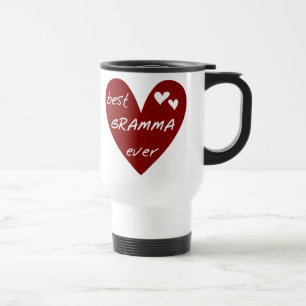 Red Heart Best Gramma Ever T-shirts and Gifts Travel Mug