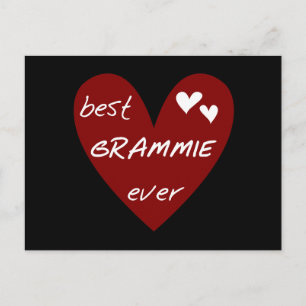 Red Heart Best Grammie Ever T-shirts and Gifts Postcard