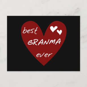 Red Heart Best Granma Ever T-shirts and Gifts Postcard
