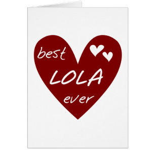 Red Heart Best Lola Ever T-shirts et cadeaux