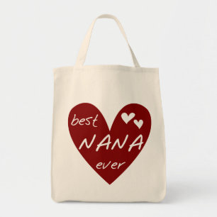 Red Heart Best Nana Ever T-shirts and Gifts Tote Bag
