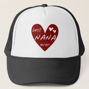 Red Heart Best Nana Ever T-shirts and Gifts Trucker Hat