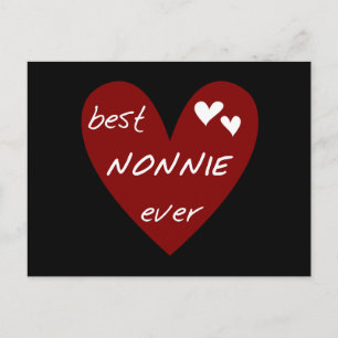 Red Heart Best Nonnie Ever T-shirts and Gifts Postcard
